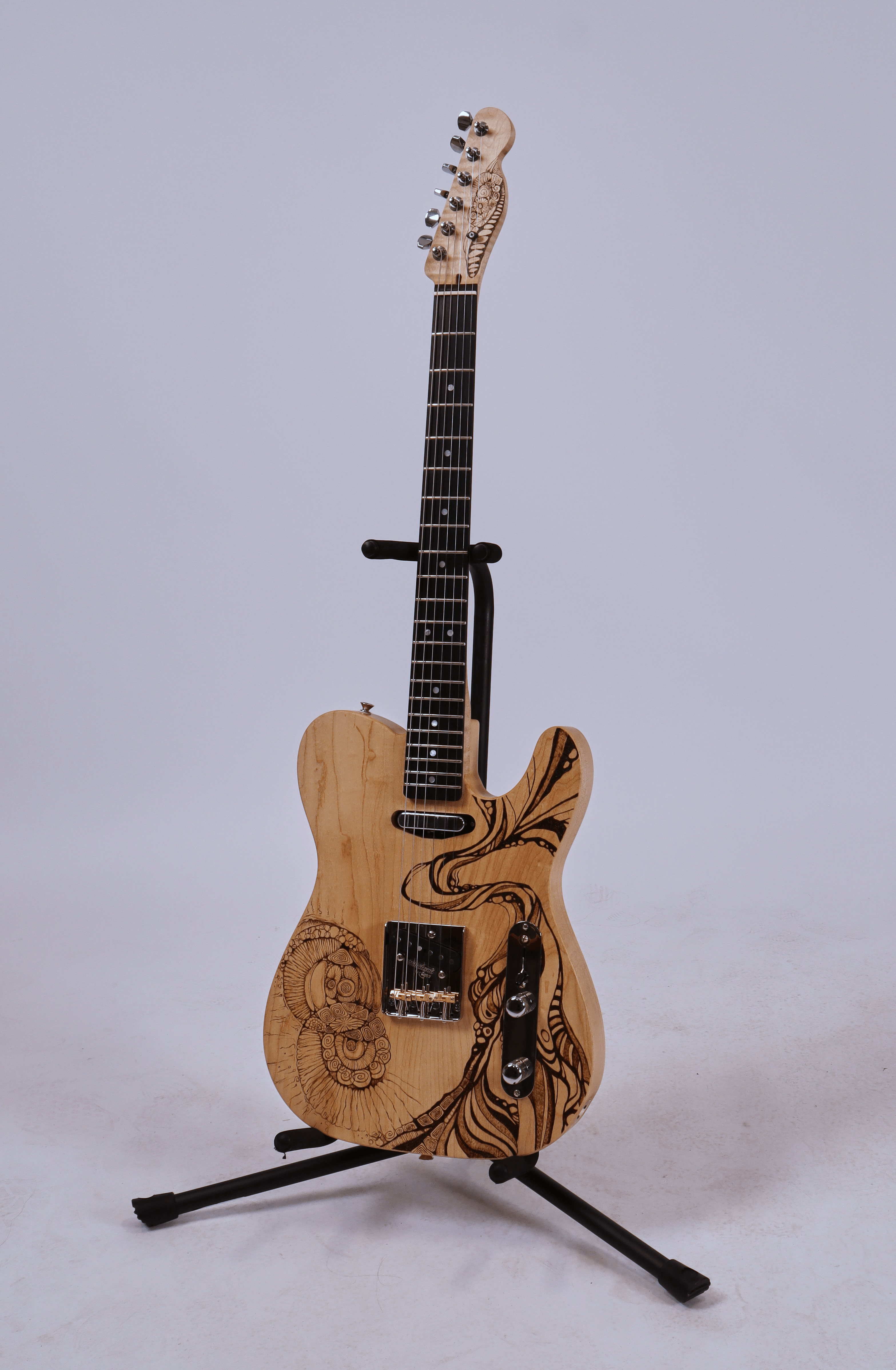 wood-burning telecaster